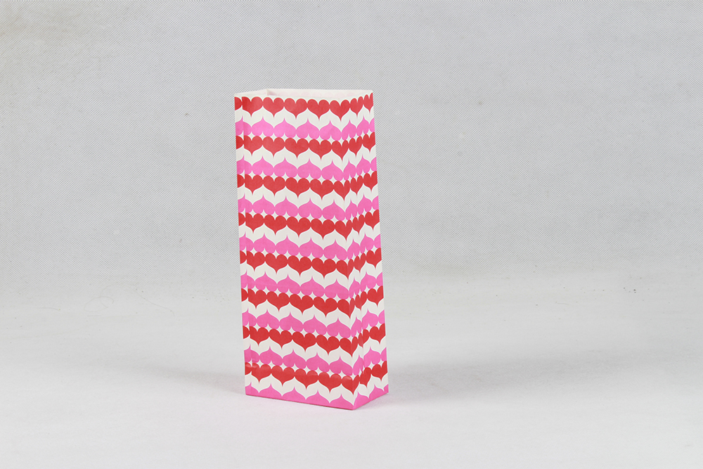 紅色愛心唯美牛皮食品袋定制 紅色愛心唯美牛皮食品袋定制