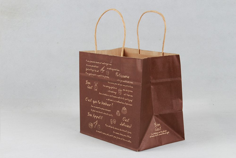 甜品店便捷打包牛皮紙袋定制 甜品店便捷打包牛皮紙袋定制