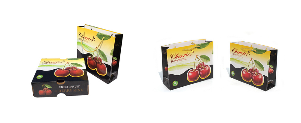 櫻桃波浪黑高檔牛皮食品袋定制 櫻桃波浪黑高檔牛皮食品袋定制