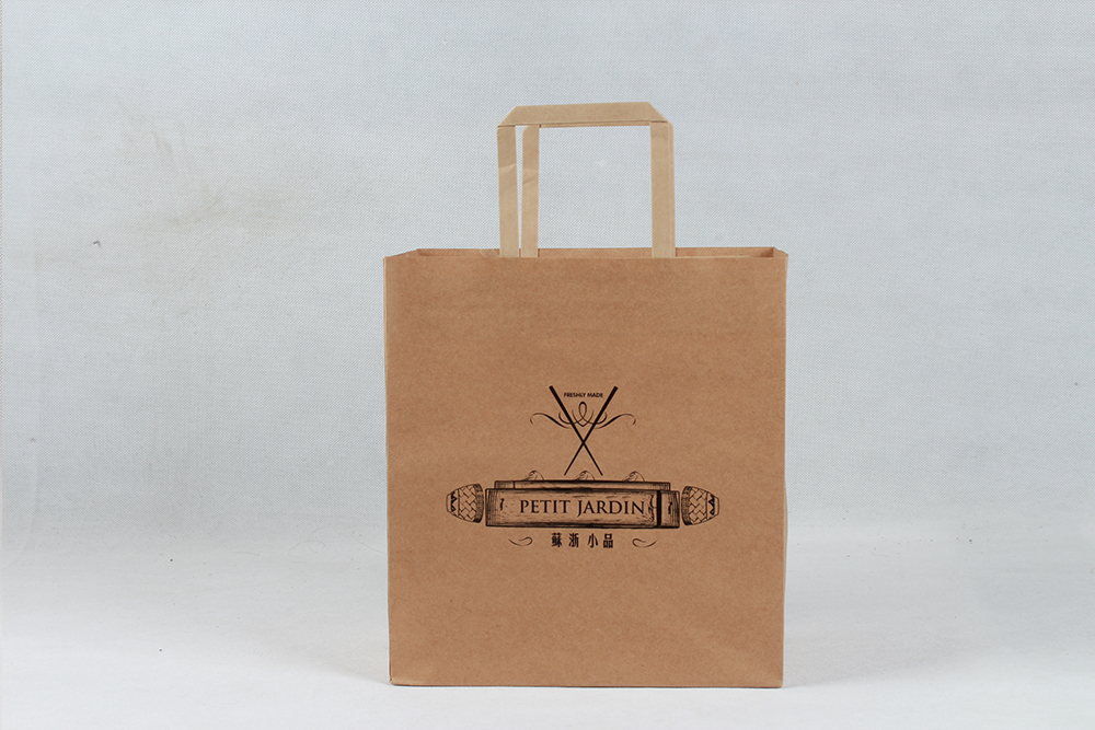 時(shí)尚扁提手牛皮紙袋 時(shí)尚扁提手牛皮紙袋